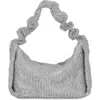 Jessica Mcclintock Tillie Rhinestone Mesh Shoulder Bag In Silver