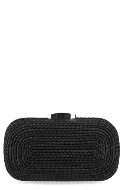 Jessica Mcclintock Twisted Rope Miniaudere In Black