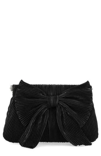Jessica Mcclintock Vivienne Pleated Bow Clutch