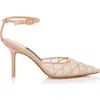 Jessica Rich Amora Mesh Slingback In Nude