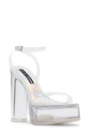 Jessica Rich By Steve Madden Nova Ankle Strap Platform Sandal In Iridescent
