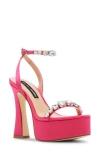 JESSICA RICH BY STEVE MADDEN ZOEY ANKLE STRAP PLATFORM SANDAL