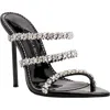 Jessica Rich Diamond Slide Womens Slip On Open Toe Mule Sandals