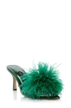 JESSICA RICH JESSICA RICH MALINA FEATHER POINTED TOE SLIDE SANDAL