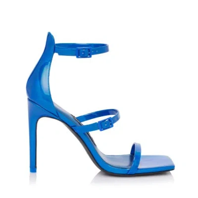 Jessica Rich Metallic Sandal In Blue