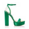 Jessica Rich Platform Sandal In Green