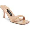 Jessica Rich Veronika Square Toe Sandal In Beige