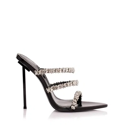Jessica Rich Women's Diamond Slide In Noir In Black