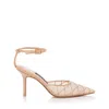 Jessica Rich Amora Mesh Slingback In Nude