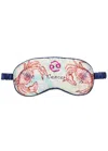 Jessica Russell Flint Cancer Printed Silk-satin Eye Mask In Multicoloured
