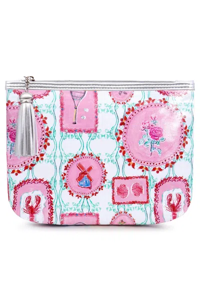 Jessica Russell Flint Pink Classic Make-up Bag - The Hamptons