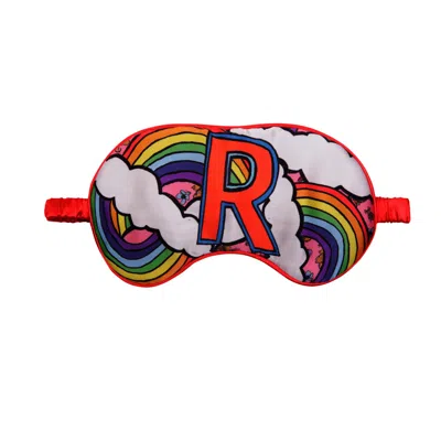 Jessica Russell Flint R For Rainbow - Silk Eye Mask In Red