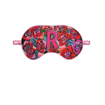 Jessica Russell Flint R For Roses - Silk Eye Mask In Brown