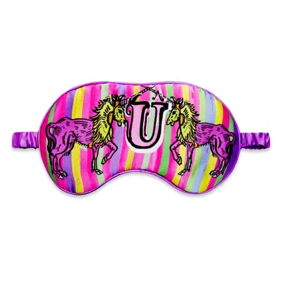 Jessica Russell Flint U For Unicorn Stripe - Silk Eye Mask