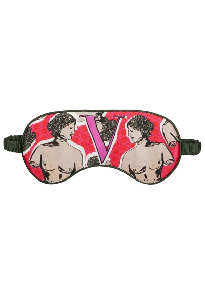 Jessica Russell Flint V Is For Venus Silk Eye Mask In Pink