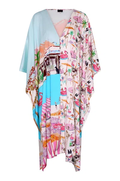 Jessica Russell Flint Women's Maxi Kaftan Dress - Pink Flamingo Club