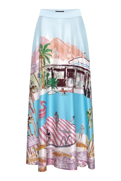 Jessica Russell Flint Women's Maxi Skirt - Pink Flamingo Club