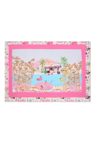 Jessica Russell Flint Women's Oblong Pareo Scarf - Pink Flamingo Club