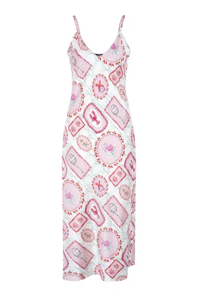 Jessica Russell Flint Women's Pink Midi Slip - The Hamptons