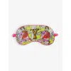 Jessica Russell Y For Yoga Patterned Silk Sleep Mask In Multi-coloured