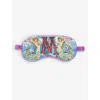 Jessica Russell Womens Multi-coloured M For Mermaids Patterned Silk Sleep Mask In Multi-coloured