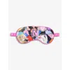 Jessica Russell Womens Multi-coloured N For Nails Graphic-print Silk Sleep Mask In Multi-coloured