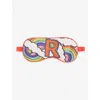 Jessica Russell Womens Multi-coloured R For Rainbow Printed Silk Sleep Mask In Multi-coloured