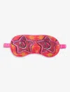 Jessica Russell Womens Multi-coloured S For Sunglasses Patterned Silk Sleep Mask In Multi-coloured