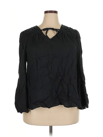 Pre-owned Jessica Simpson 3/4 Sleeve Blouse In Black