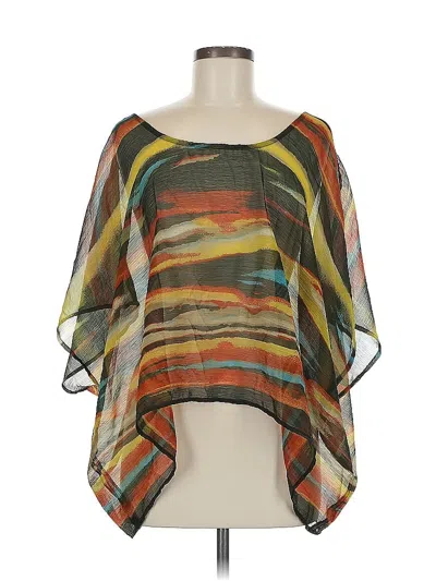 Pre-owned Jessica Simpson 3/4 Sleeve Blouse In Brown