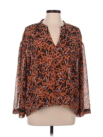 Pre-owned Jessica Simpson 3/4 Sleeve Blouse In Orange
