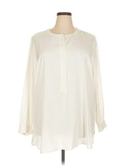 Pre-owned Jessica Simpson 3/4 Sleeve Blouse In White