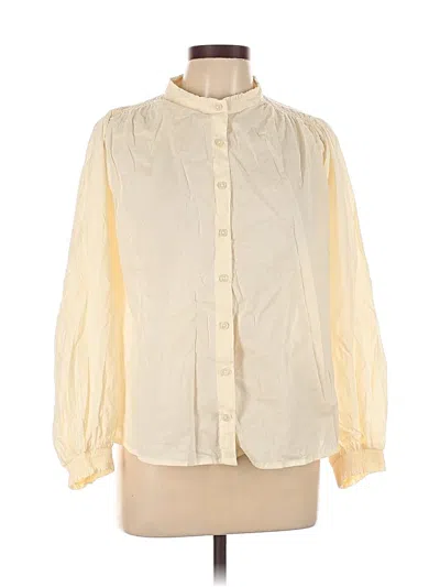Pre-owned Jessica Simpson 3/4 Sleeve Blouse In White