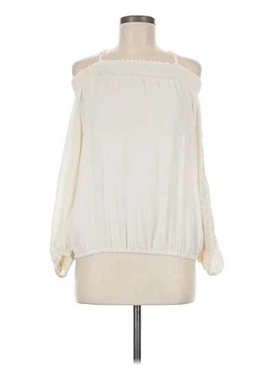 Pre-owned Jessica Simpson 3/4 Sleeve Blouse In White
