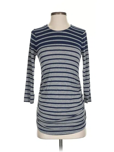 Pre-owned Jessica Simpson 3/4 Sleeve T-shirt In Gray