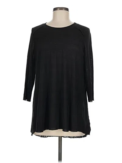 Pre-owned Jessica Simpson 3/4 Sleeve T-shirt In Black