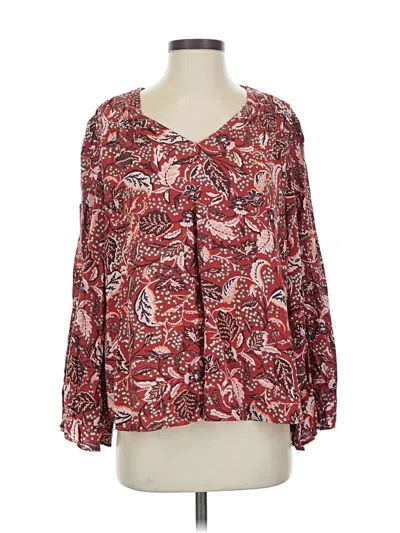 Pre-owned Jessica Simpson 3/4 Sleeve T-shirt In Red