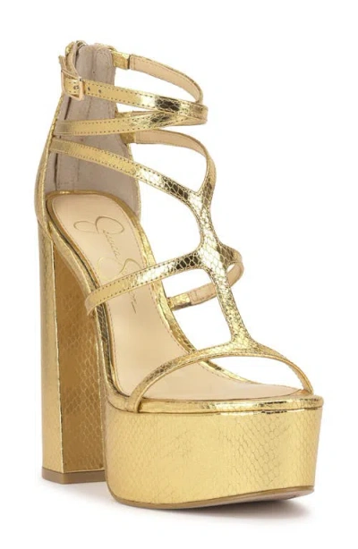 Jessica Simpson Aamina Platform Sandal In Animal Print