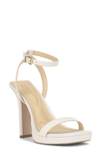 Jessica Simpson Adonia Ankle Strap Platform Sandal In Neutral