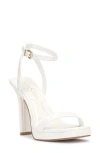 Jessica Simpson Adonia Ankle Strap Platform Sandal In Bright White