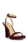 Jessica Simpson Women's Adonia Two-piece Platform Dress Sandals In Burgundy