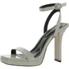 Jessica Simpson Adonia Womens Iridescent Heels In White