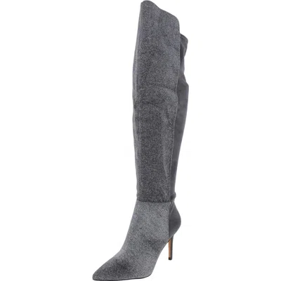Jessica Simpson Amriena Womens Stiletto Over-the-knee Boots In Gray