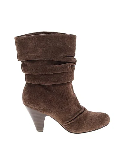Pre-owned Jessica Simpson Ankle Boots In Brown