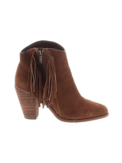 Pre-owned Jessica Simpson Ankle Boots In Brown