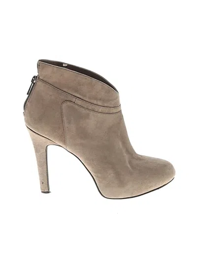 Pre-owned Jessica Simpson Ankle Boots In Tan