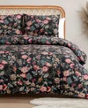 Jessica Simpson Arcadian Blooms 2-pc. Comforter Set, Twin/twin Xl In Black