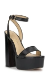 Jessica Simpson Axtyn Ankle Strap Platform Sandal In Black