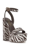 Jessica Simpson Axtyn Ankle Strap Platform Sandal In Multi