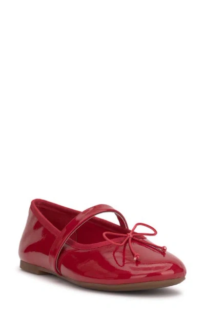 Jessica Simpson Azalina Mary Jane Flat In Red Muse